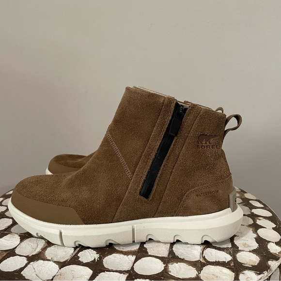 Sorel Explorer II Waterproof Ankle Boots Size 6 Delta Fawn - Picture 1 of 6